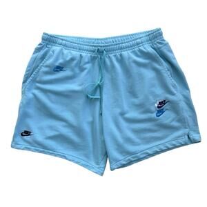 Nike Sportswear University Blue Multi Logo Sweat Shorts XXL